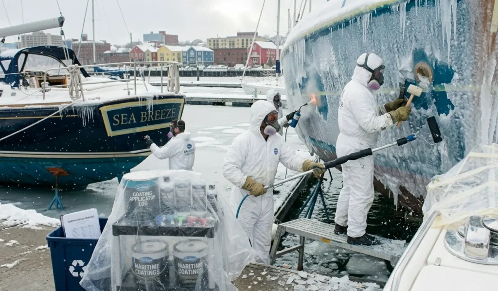 Boat de icing maintenance service in Halifax waterfront