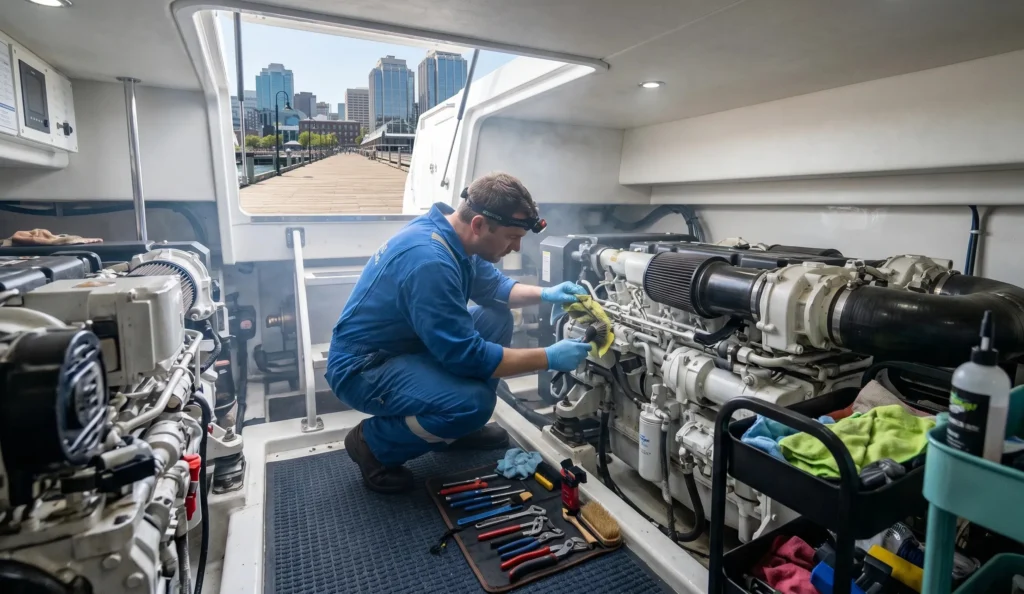 Boat engine detailing service in Prince Edward Island