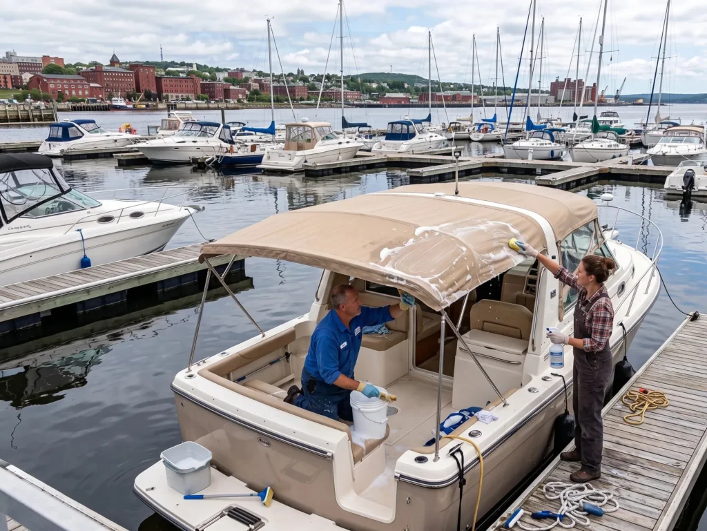 Boat fabric cleaning service in Prince Edward Island