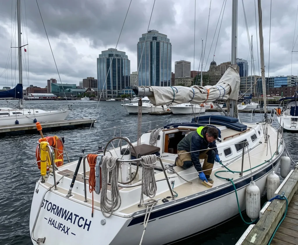 Boat monthly maintenance service in Halifax waterfront