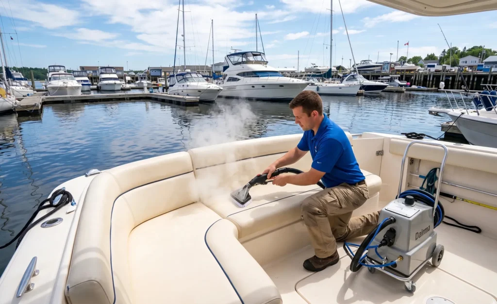 Boat upholstery cleaning service in Prince Edward Island