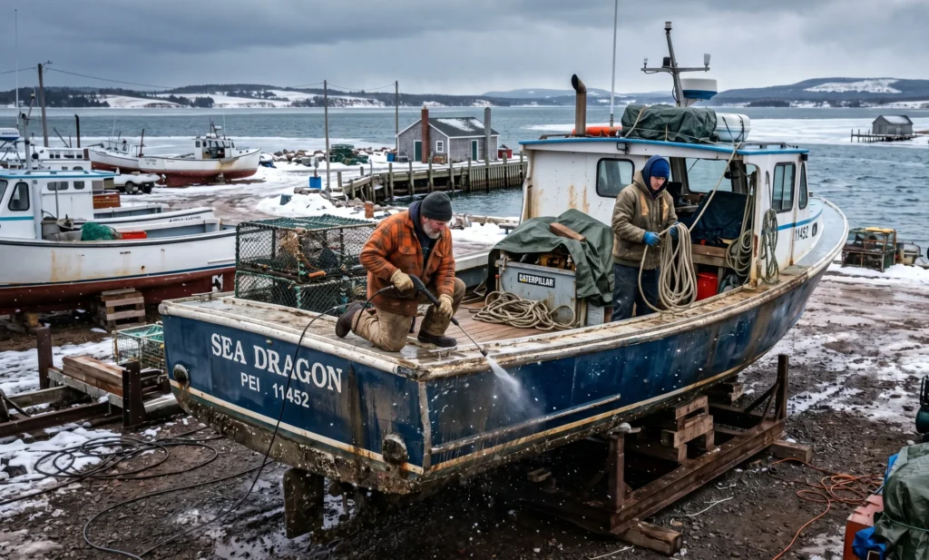 Boat winterization cleaning service in Halifax waterfront