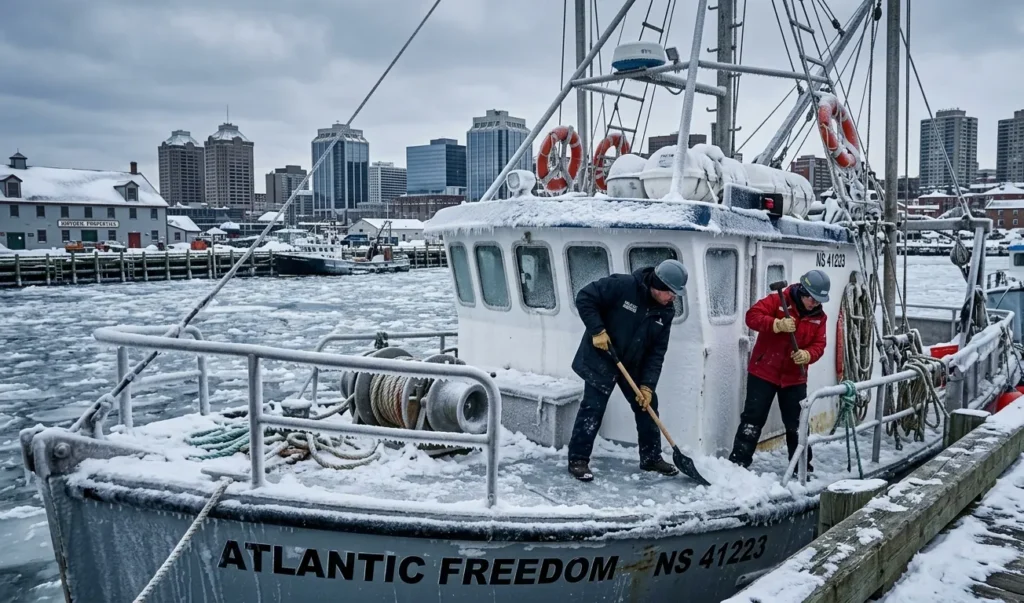 Boat winter de icing service in Prince Edward Island