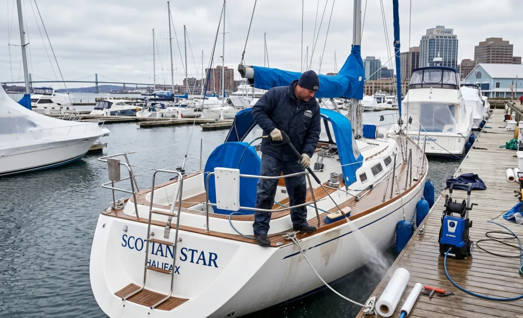 Boat winter cleaning service in Prince Edward Island