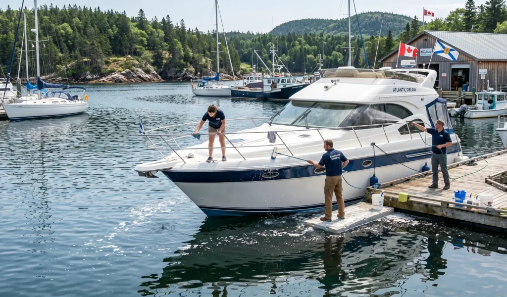 Boat cleaning service along South Shore Nova Scotia