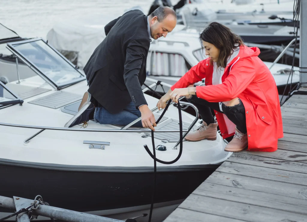 Boat cleaning service in Bay of Fundy marina